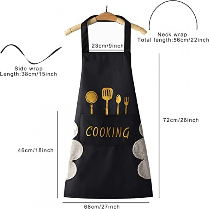 Waterproof fashion apron for kitchen - Saadiq.pk