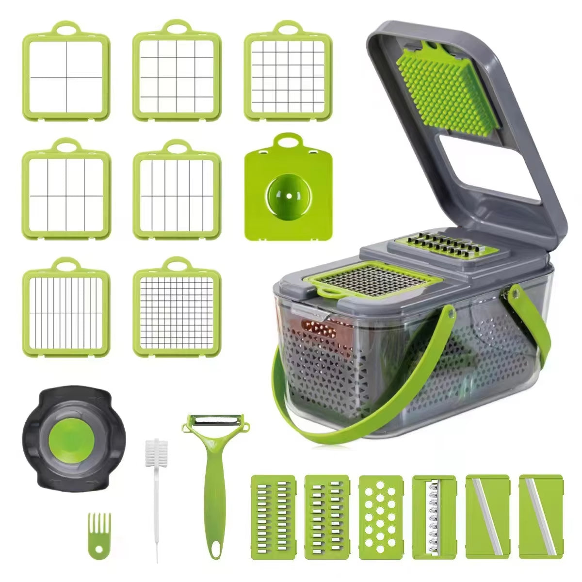22 in 1 Vegetable Slicer Chopper Vegetable Cutter with 13 Blades