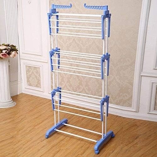 3 - Layer Clothes Hanger – Adjustable Freestanding Garment Organizer - Saadiq.pk
