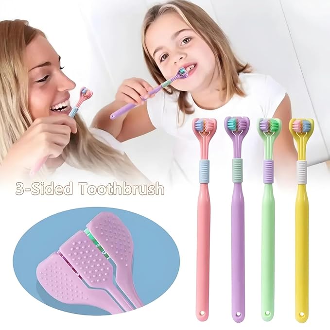 3 - Sided Max Clean Toothbrush – Saadiq.pk - Saadiq.pk