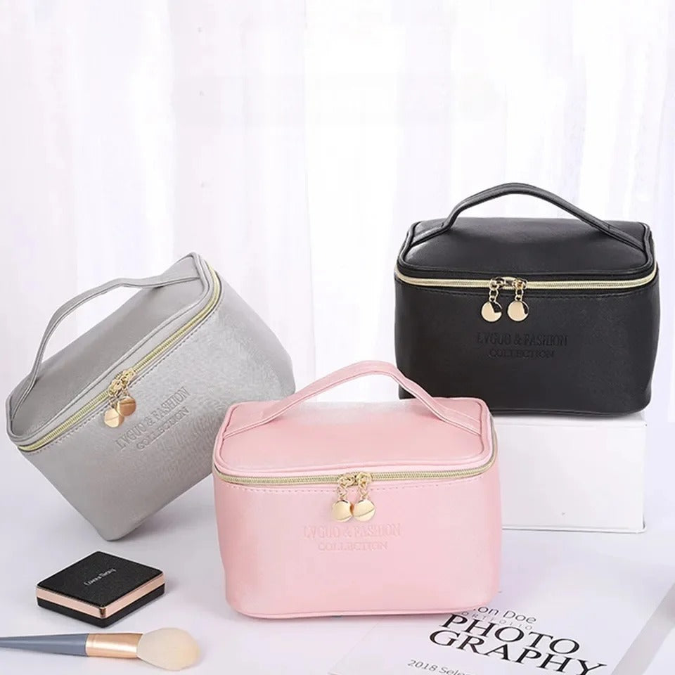 Large Capacity 3 Pcs PU Travel Cosmetic Bag
