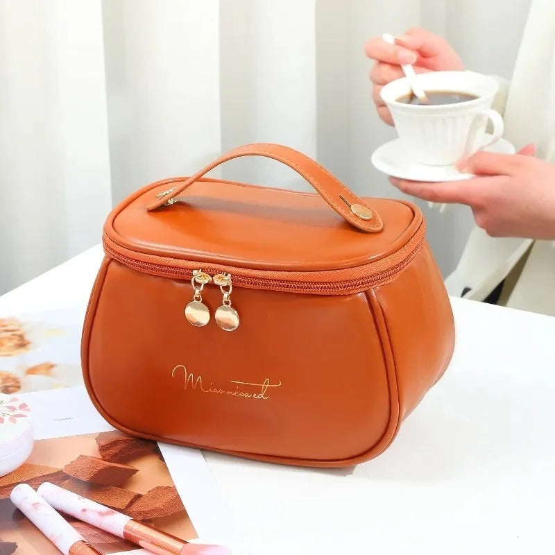 PU Leather Travel Makeup Bag