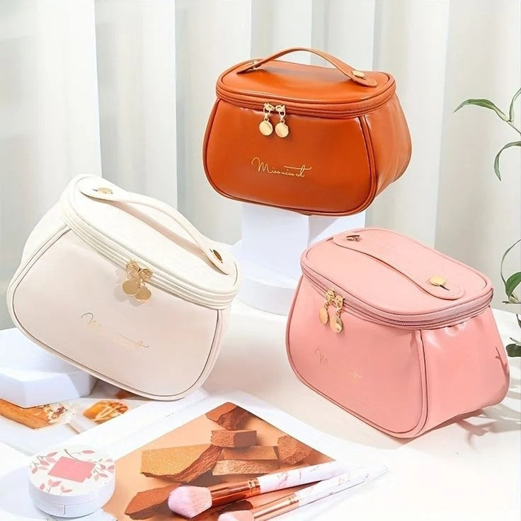 PU Leather Travel Makeup Bag