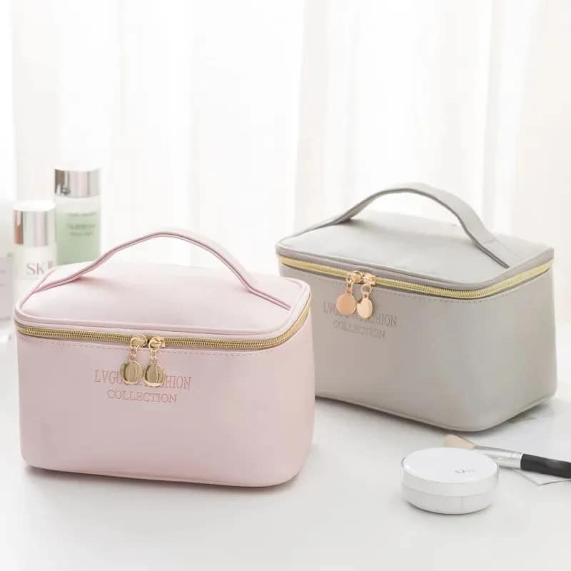 Large Capacity 3 Pcs PU Travel Cosmetic Bag