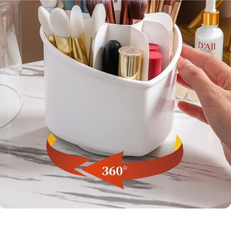 Heart Glow Rotating Makeup Brush Stand