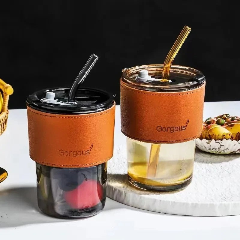 Ceative Coffee Mug With Straw