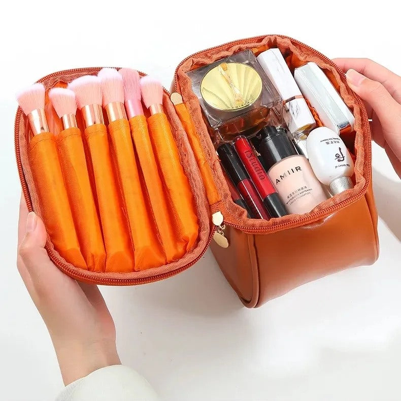 PU Leather Travel Makeup Bag