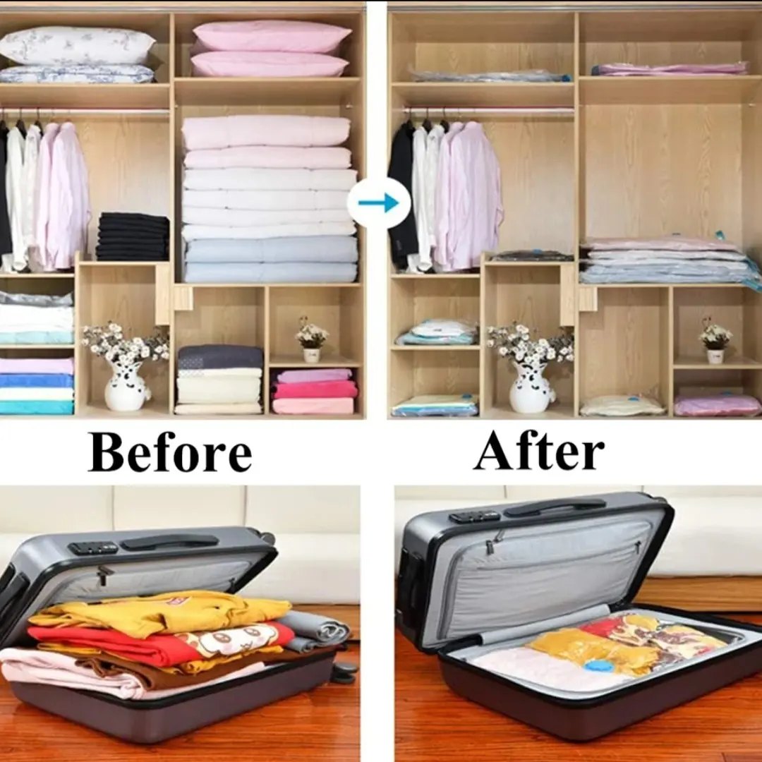 Vaccum Storage Bag (5bags+1handpump)