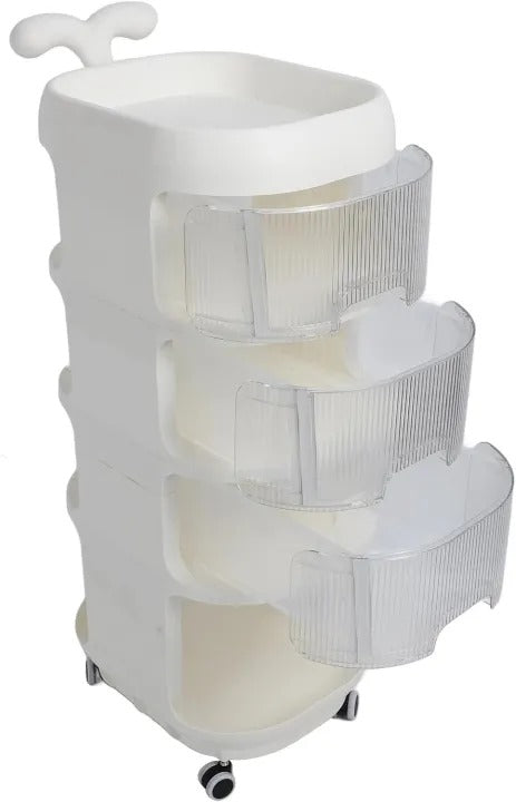 Baby Supplies Multi-Purpose Trolley – Portable Nursery Storage Organizer