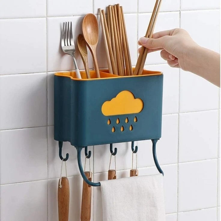 Rain Drop Cutlery Holder