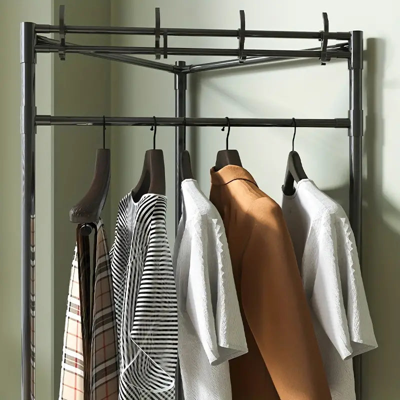 3 Layer Corner Clothes Rack