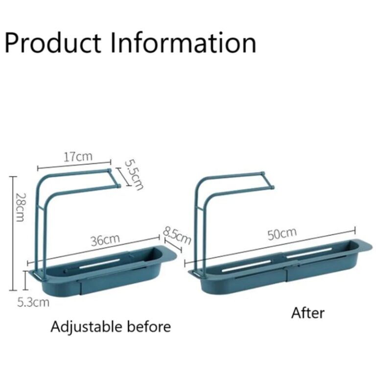 Kitchen Sponge Brush Holder – Sink Organizer for Sponges & Cleaning Tools