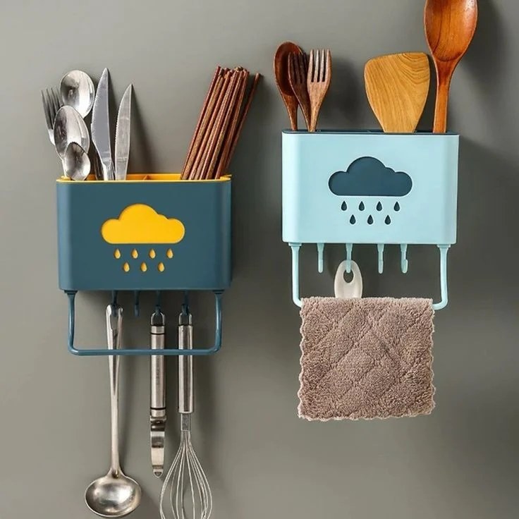 Rain Drop Cutlery Holder
