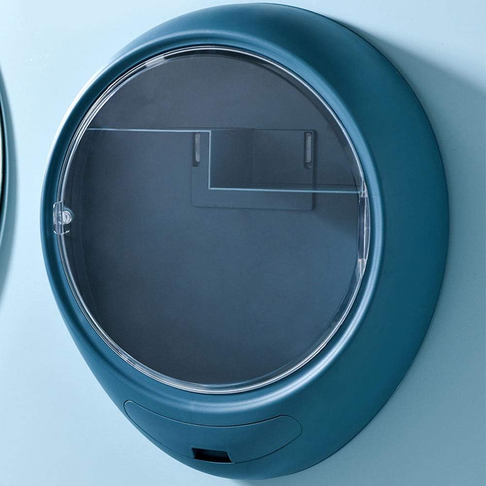 Wall-Mounted Oval Shape Organizer – Cosmetic & Accessory Storage Box