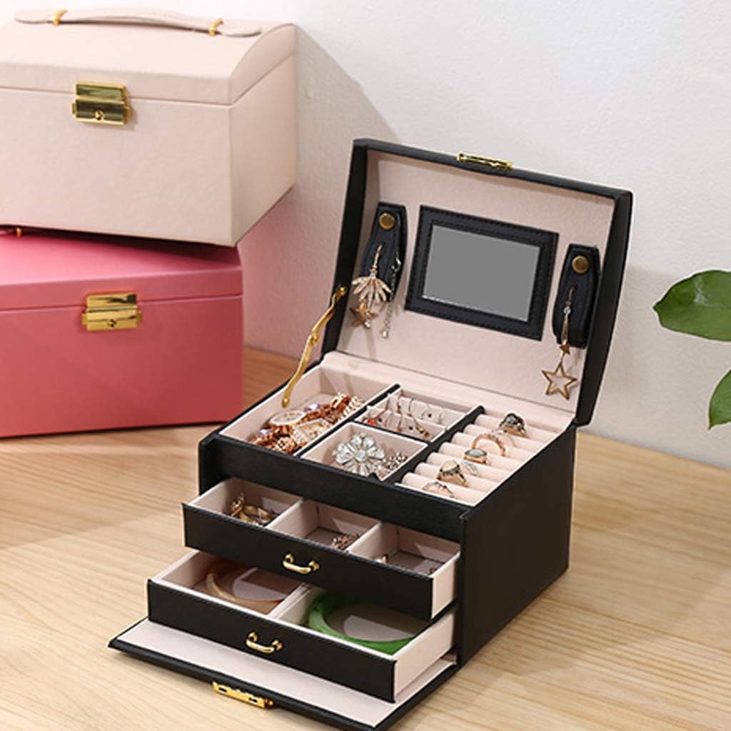 3 Layer PU Jewelry Organizer