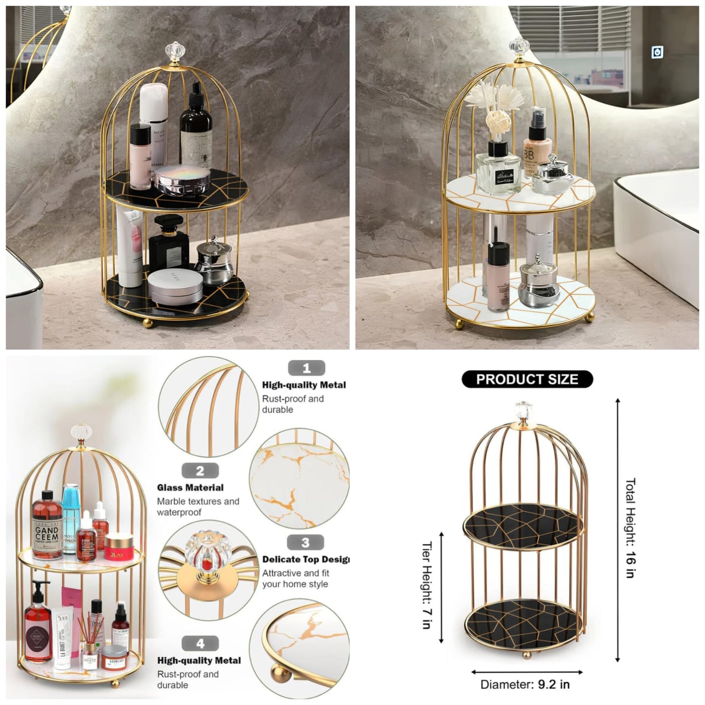 Double Layer Cage for Cosmetic