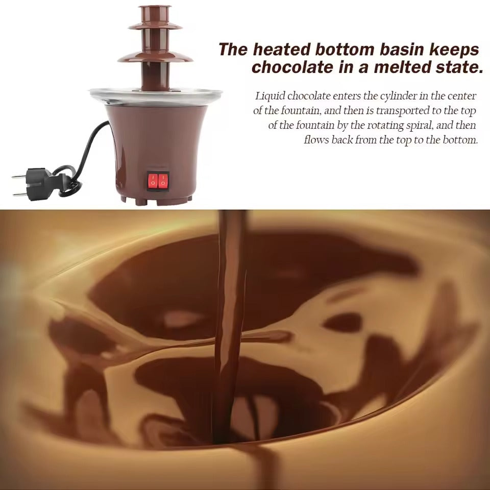 3-TIER Mini Chocolate Fountain