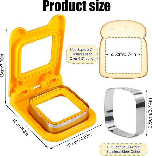 Stainless Steel Pocket Sandwich Maker - Sandwich Cutter and Sealer