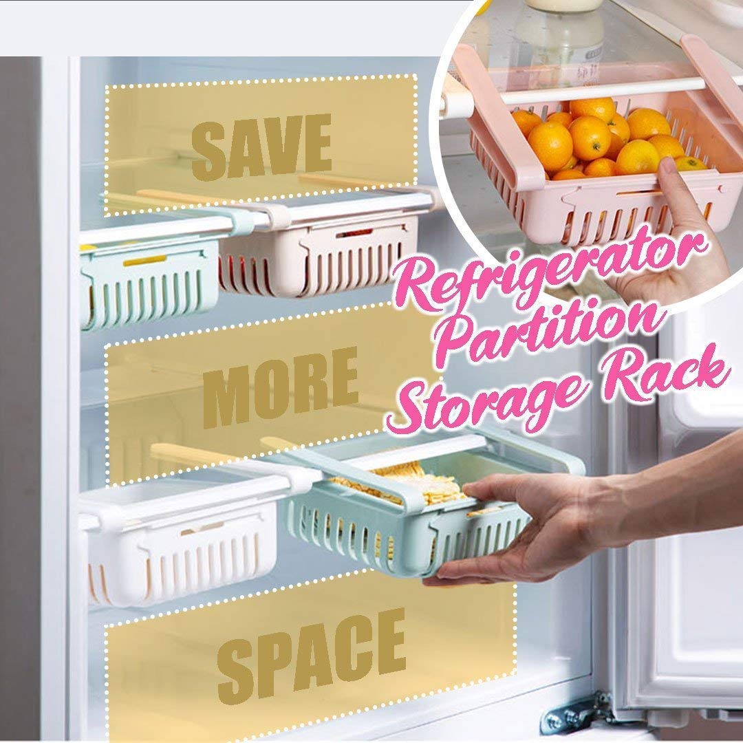Expandable Fridge Storage Basket – Refrigerator & Freezer Organizer