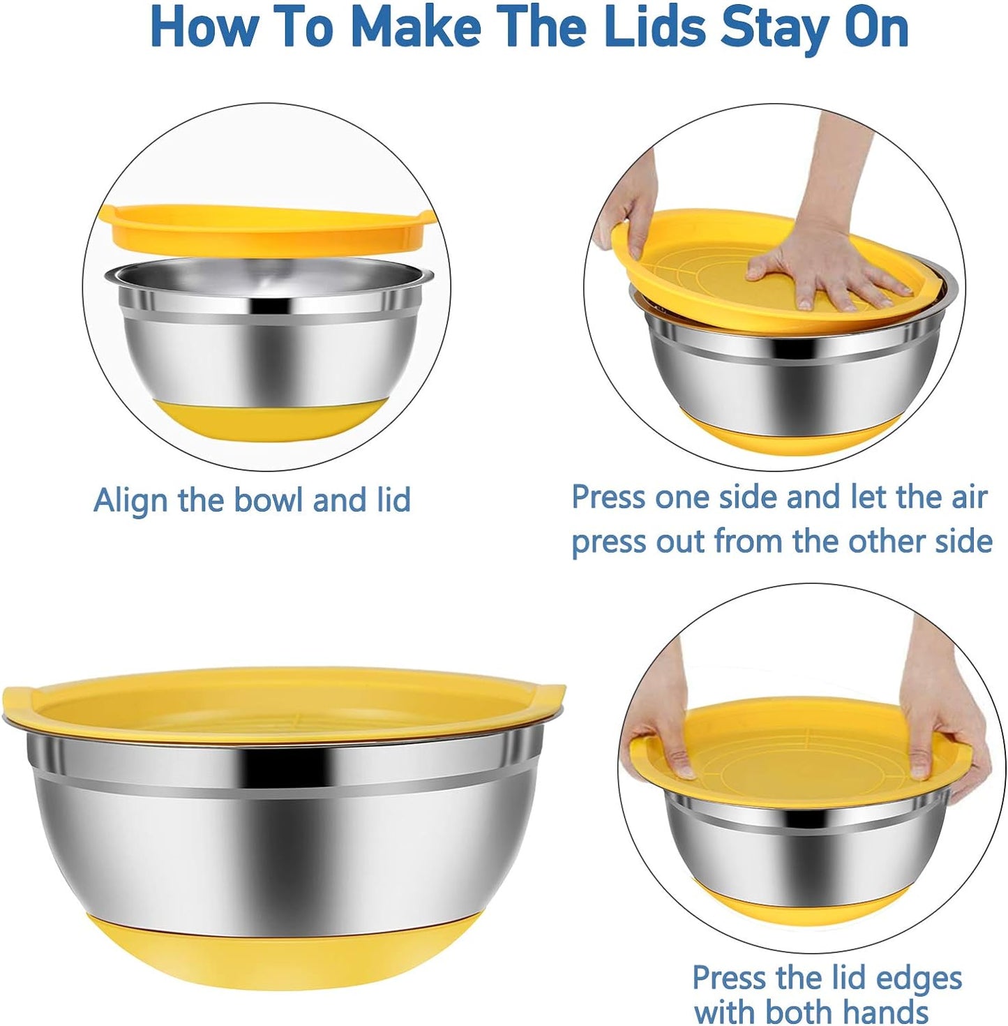 Stainless Steel Seal Pot (Pack of 3)