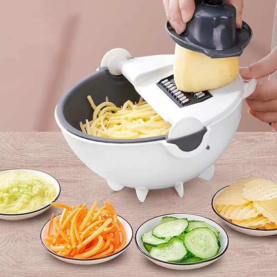 9-in-1 Multi-Functional Vegetable Cutter – Slicer, Dicer & Kitchen Tool