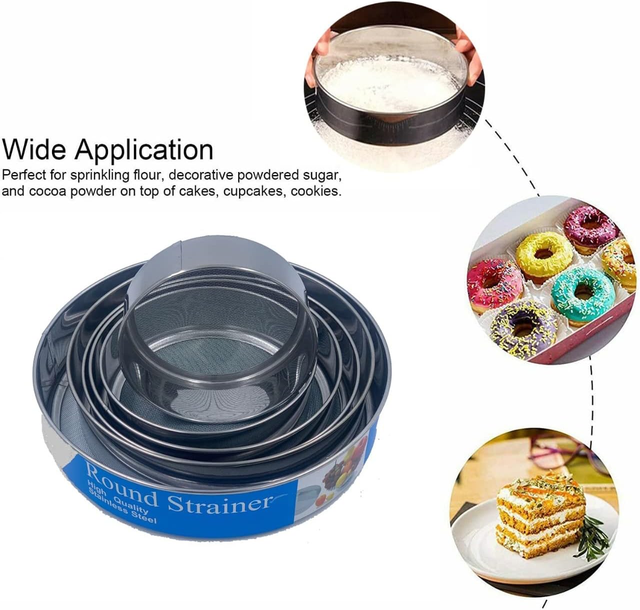 Round Strainer Set (Pack of 6)
