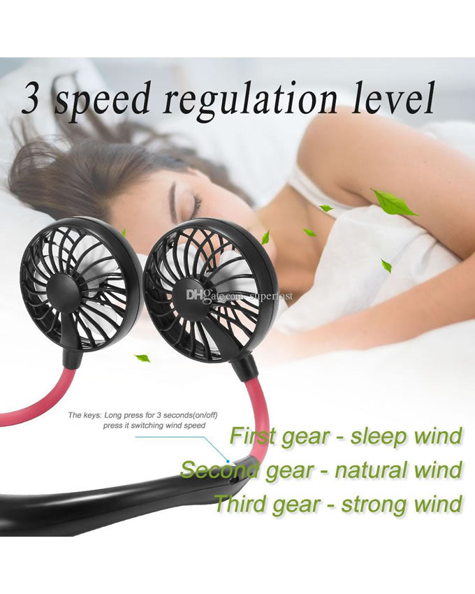Wearable Hanging Neck Fan