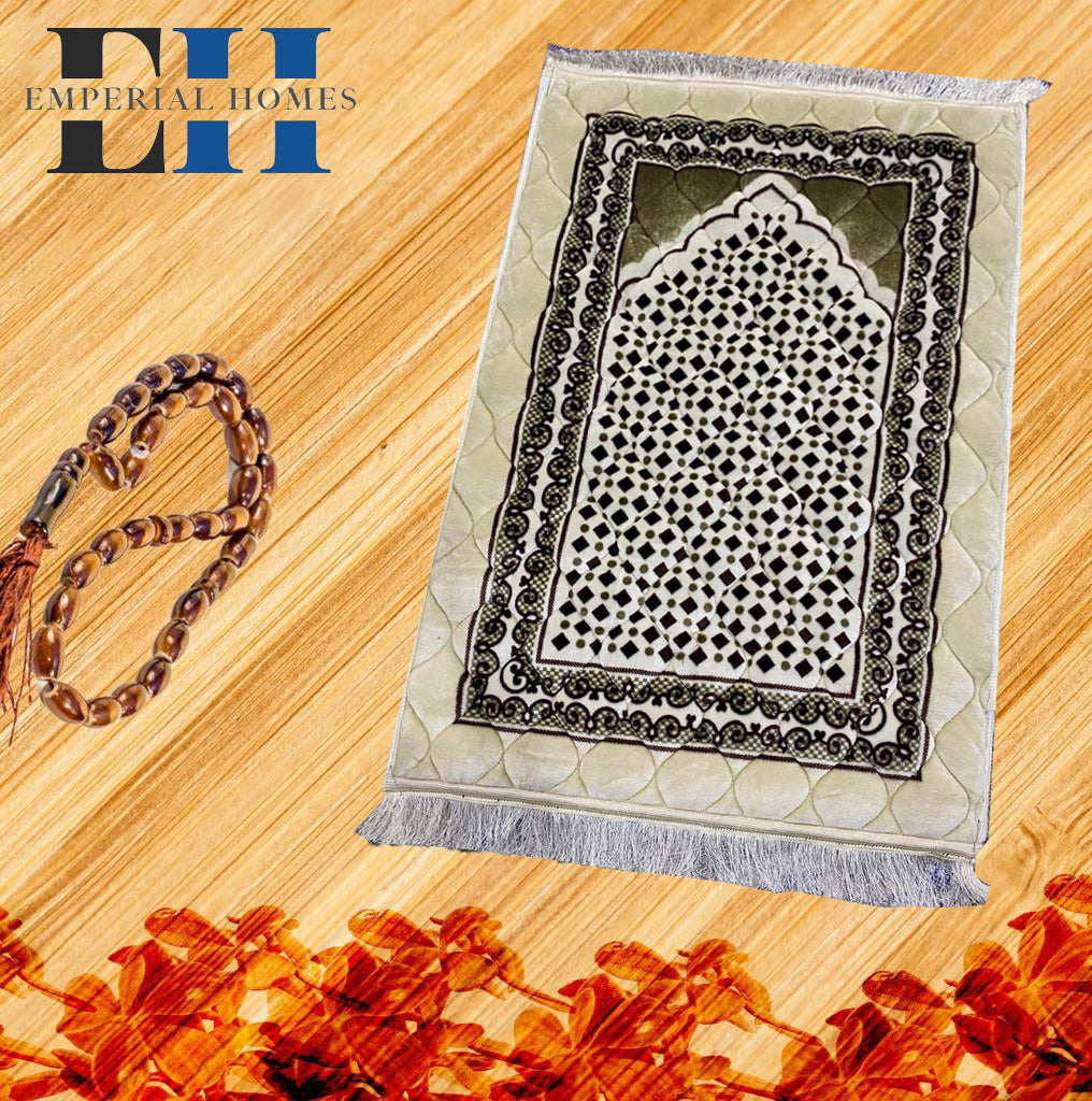 Jaye Namaz Royal – Premium Velvet Prayer Mat with Foam Cushioning