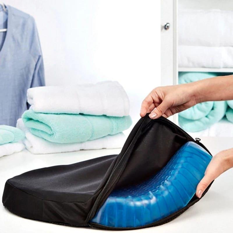 Gel Seat Cushion - U-shaped Breathable Honeycomb Design Comfortable Cushion for Long Sitting