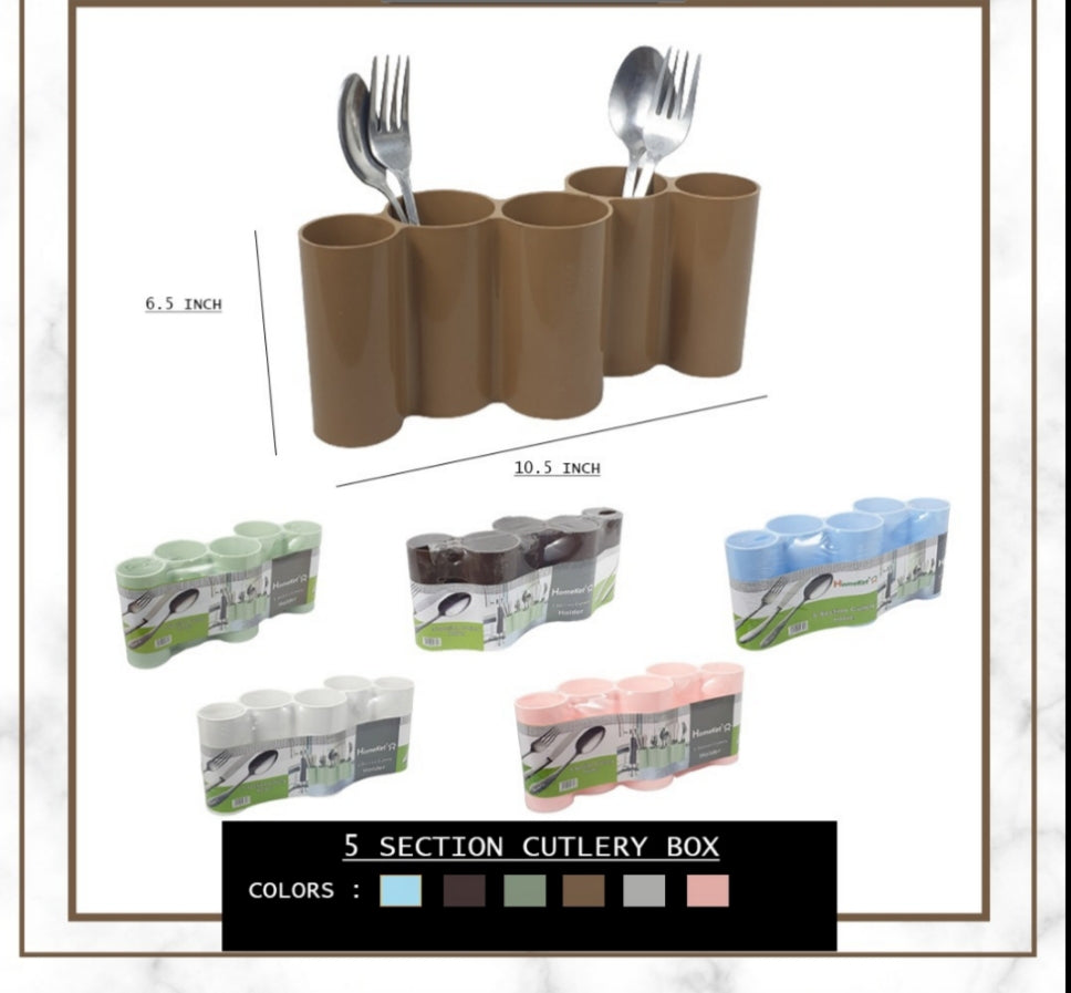 5 Section Cutlery Holder