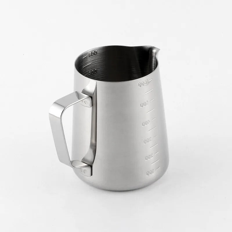 600ML Stainless Steel Milk Creamer Frothing Pitcher – Latte Art & Coffee Frother Jug