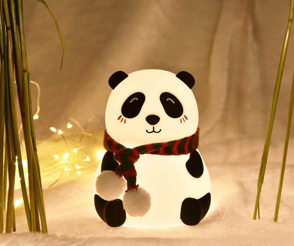 Cute Panda Night Lamp | Adorable LED Bedside Lamp for Kids & Girls - Saadiq.pk