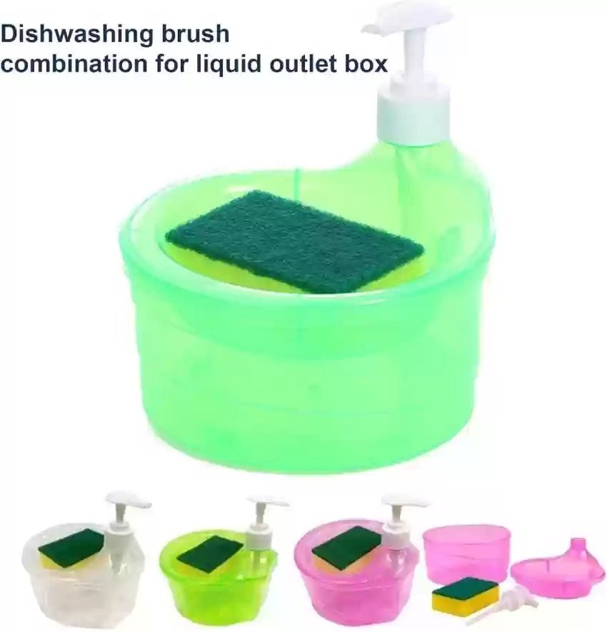 Dishwashing Soap Dispenser – One - Handed Pump with Transparent Body - Saadiq.pk