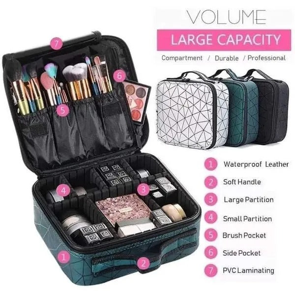 Large Capacity Portable Cosmetic Bag
