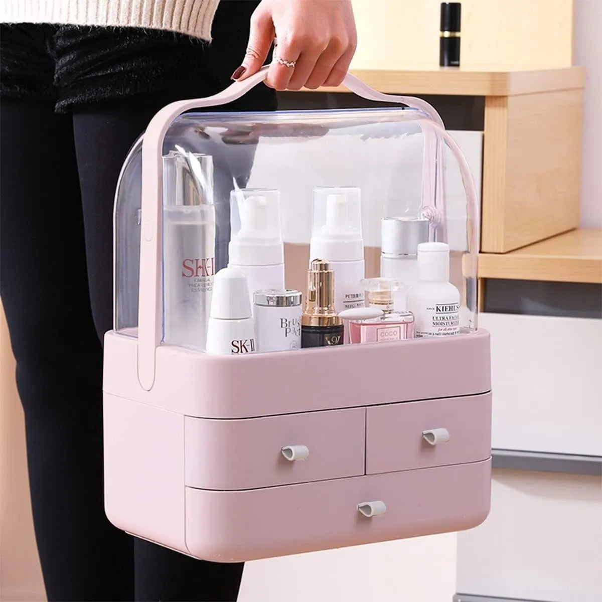 Double Door Modern Cosmetic Organizer