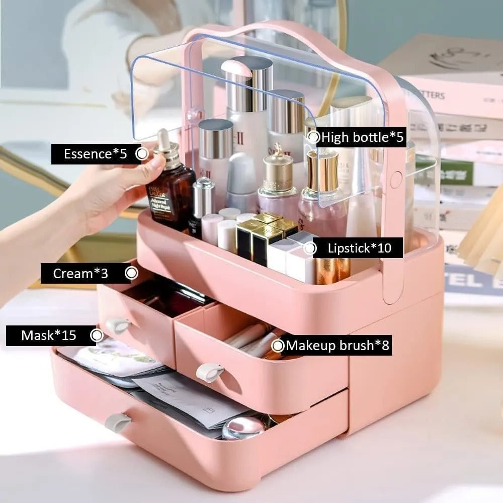 Double Door Modern Cosmetic Organizer