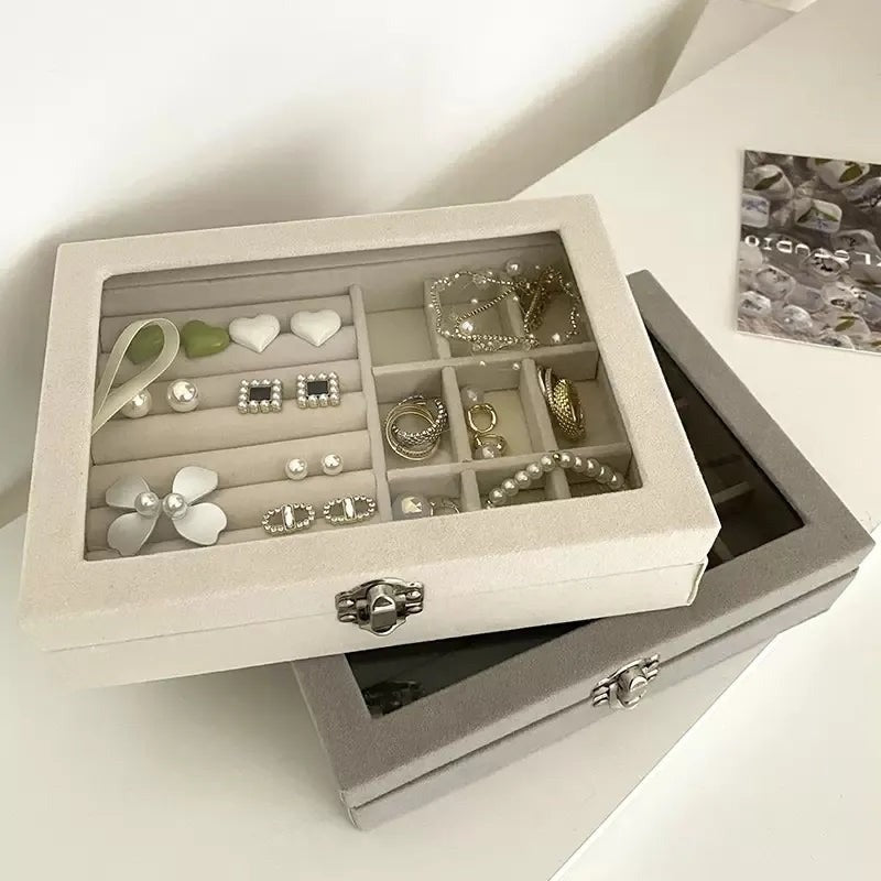Velvet Ring And Earings Organizer