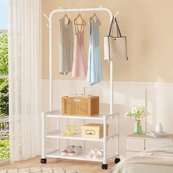 3 Layer Multi-Functional Shoe Hat Rack-Black