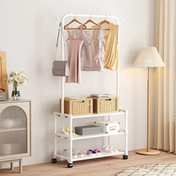 3 Layer Multi-Functional Shoe Hat Rack-Black