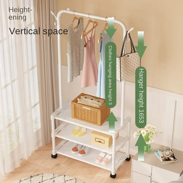 3 Layer Multi-Functional Shoe Hat Rack-Black
