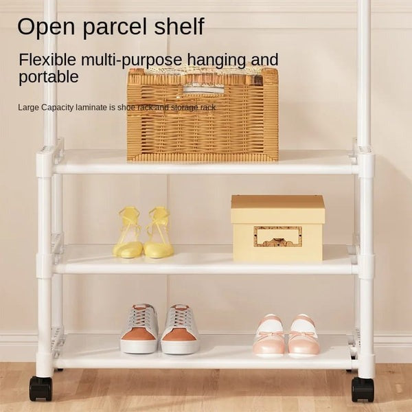 3 Layer Multi-Functional Shoe Hat Rack-Black