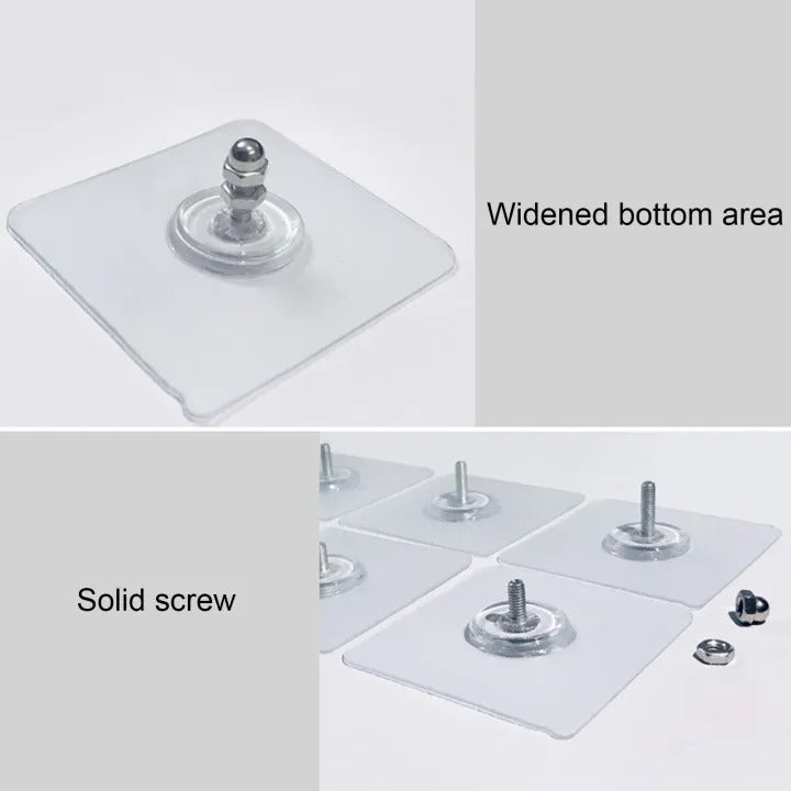 Pack Of 12 Photo Frame Hooks Invisible Stickers