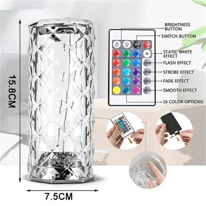 Acrylic Crystal Diamond Table Lamp