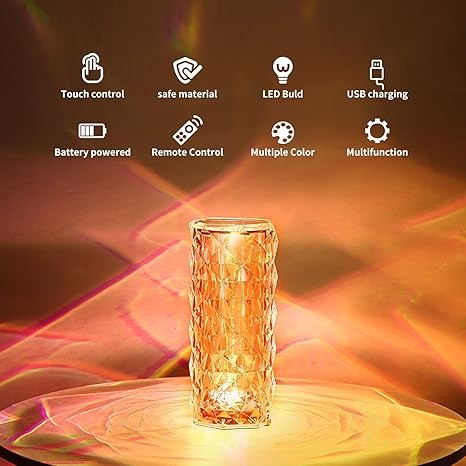 Acrylic Crystal Diamond Table Lamp