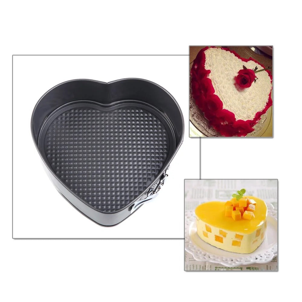 3piece Square Heart Round Shape Cake Pan Set