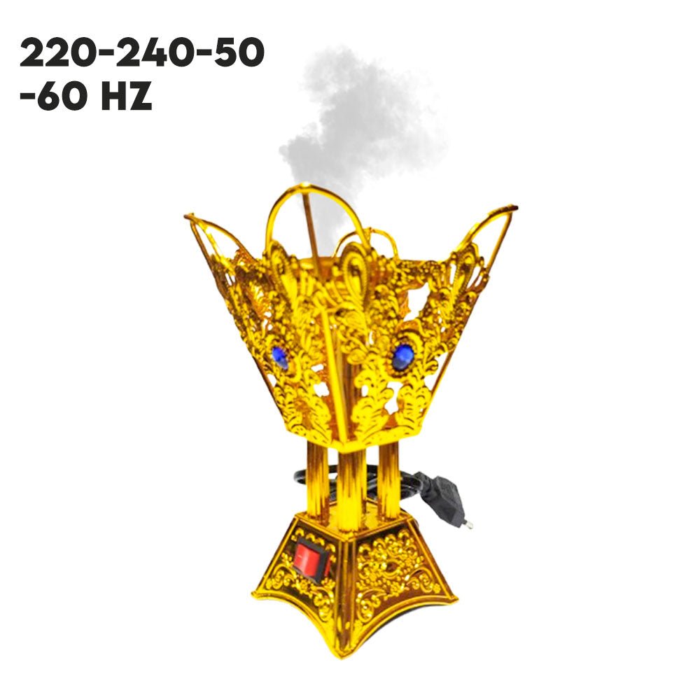 Electric Incense Bakhoor Burner – Durable Metal Body - Saadiq.pk