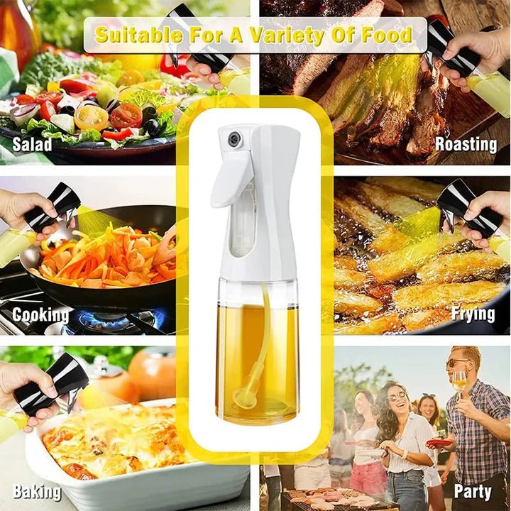 Glass Olive Oil Sprayer 450ML – Kitchen Oil Spray & Pour Bottle - Saadiq.pk