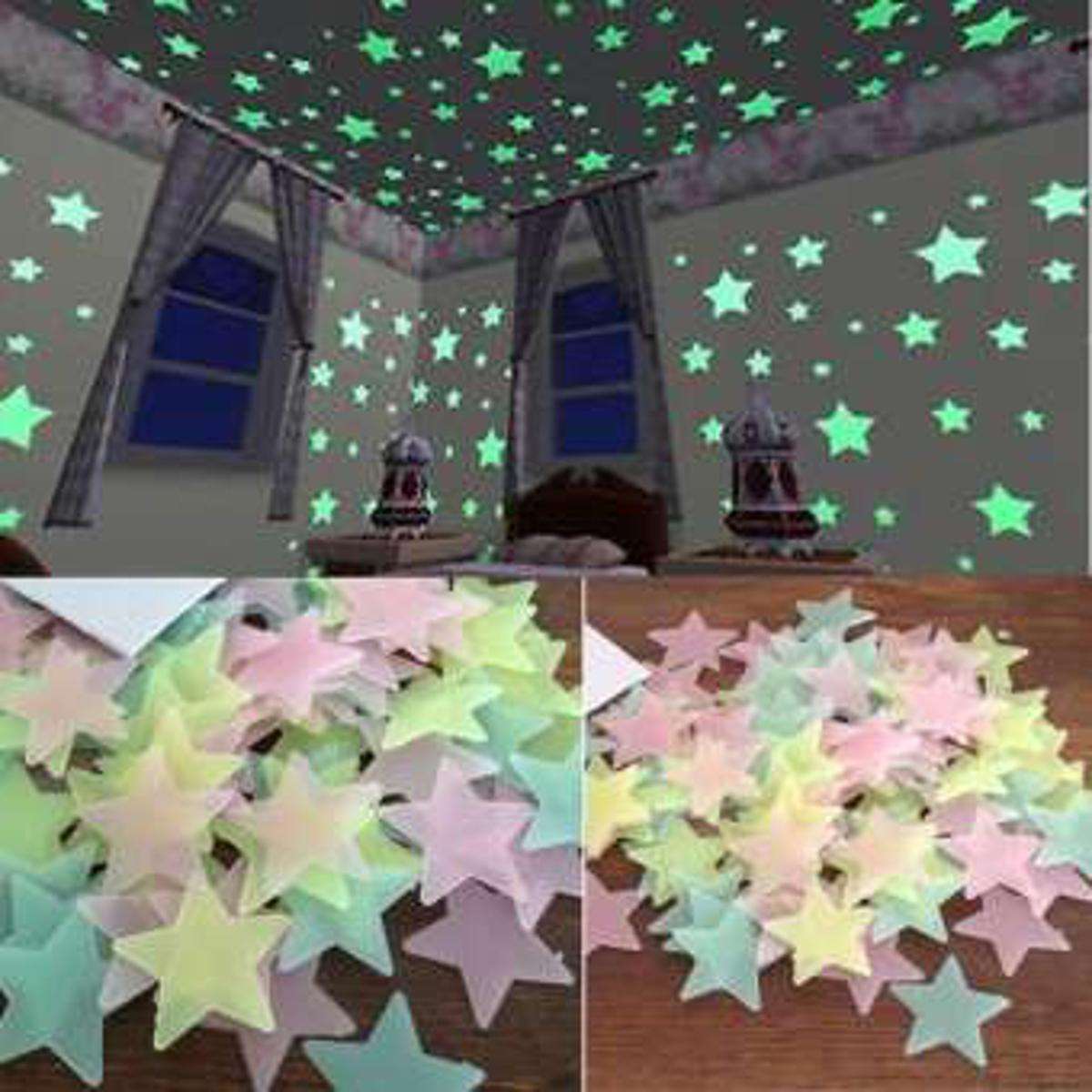 Glowing Star Wall Sticker (Pack of Two) - Saadiq.pk