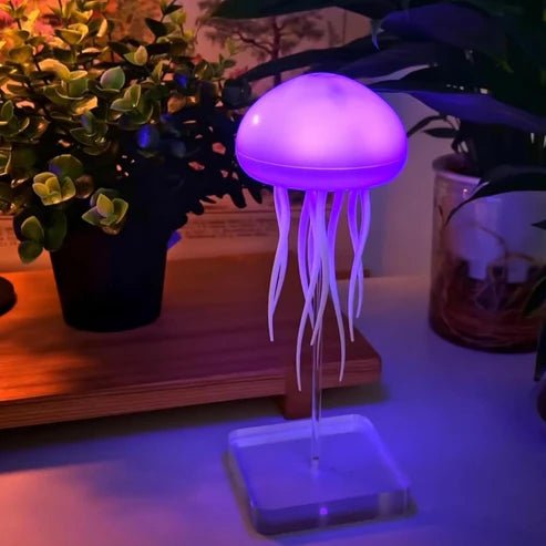 LED Jellyfish Lamp – Artificial Aquarium Mood Night Light - Saadiq.pk