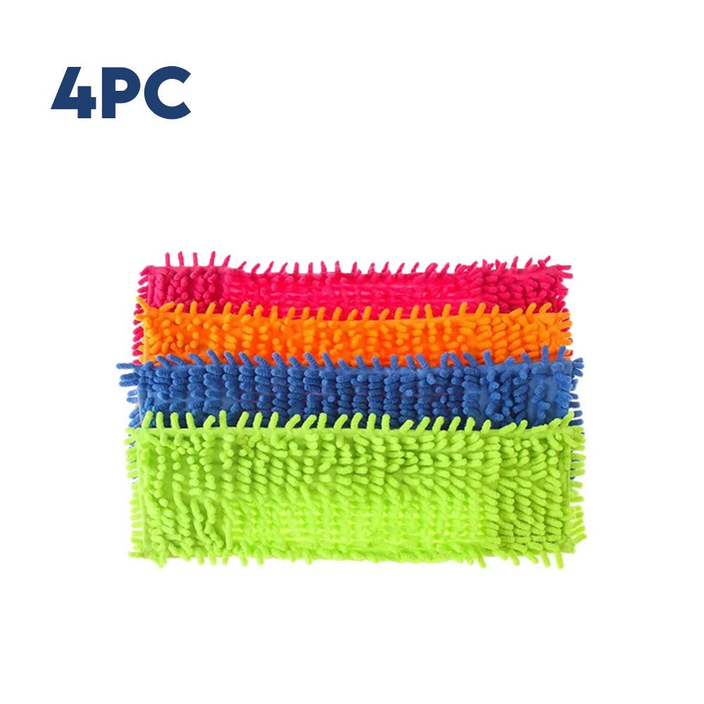 Microfiber Flat Mop Heads – Reusable, Streak - Free Floor Cleaning Pads - Saadiq.pk